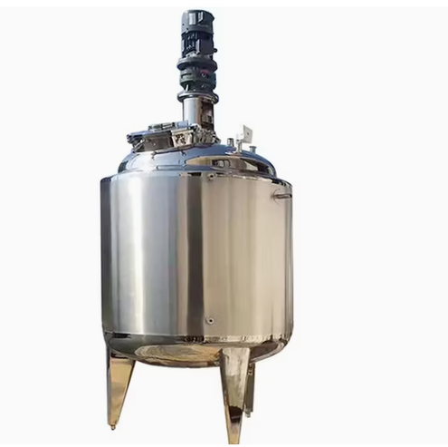 500L SS304 Sanitary Jacketed Electric Heated Mixing Tank with Pump